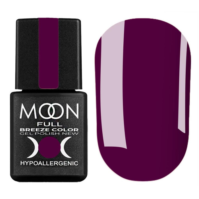 Гель-лак Moon Full Breeze Color №410, спелая ежевика, 8 мл