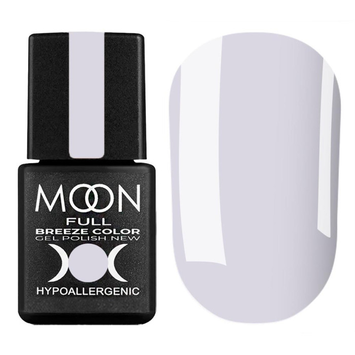 Гель-лак Moon Full Breeze Color №411, світло-ліловий, 8 мл