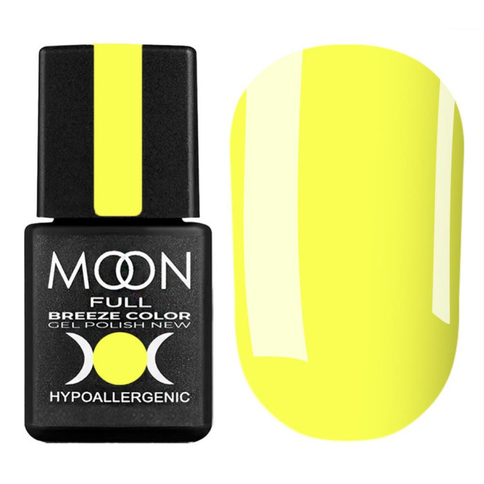 Гель-лак Moon Full Breeze Color №446, сонячно-жовтий, 8 мл