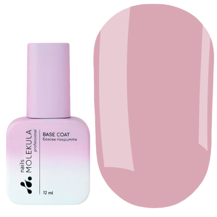 База камуфлирующая Molekula Base Coat Nude Cover ML1206, розово-коричневая, 12 мл