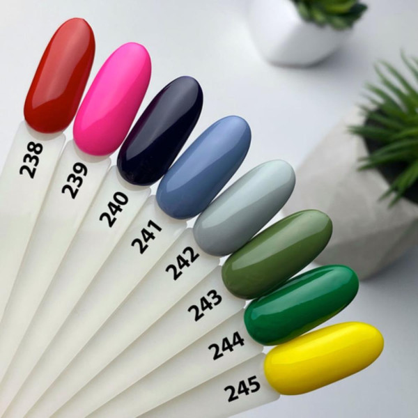 Гель-лак Moon Full Fashion Color №242, оливково-серый, 8 мл