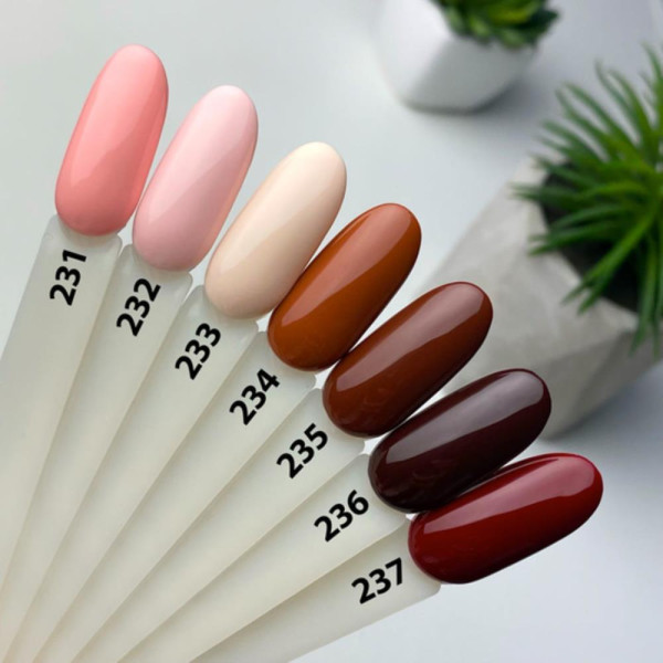 Гель-лак Moon Full Fashion Color №236, темний шоколад, 8 мл