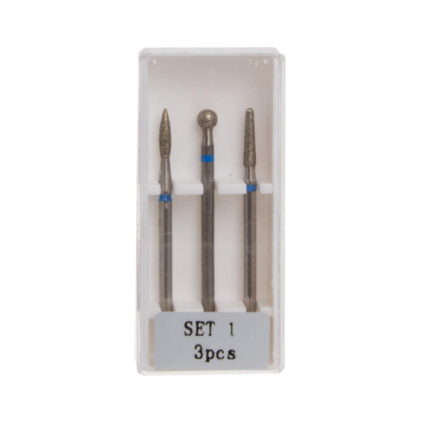 Стартовий набір фрез 3 шт. SET-1BLUE, сині