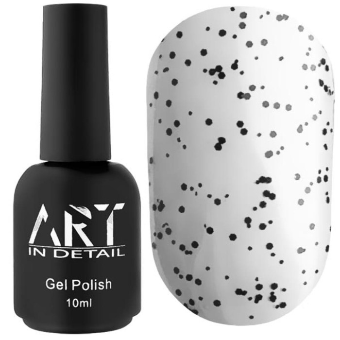 ART No Wipe Top Black Dots - топ без липкого шару з чорною крихтою, 10 мл