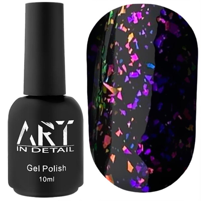 ART No Wipe Chameleon Top 002 - топ без липкого шару з пластівцями єдиноріг, 10 мл