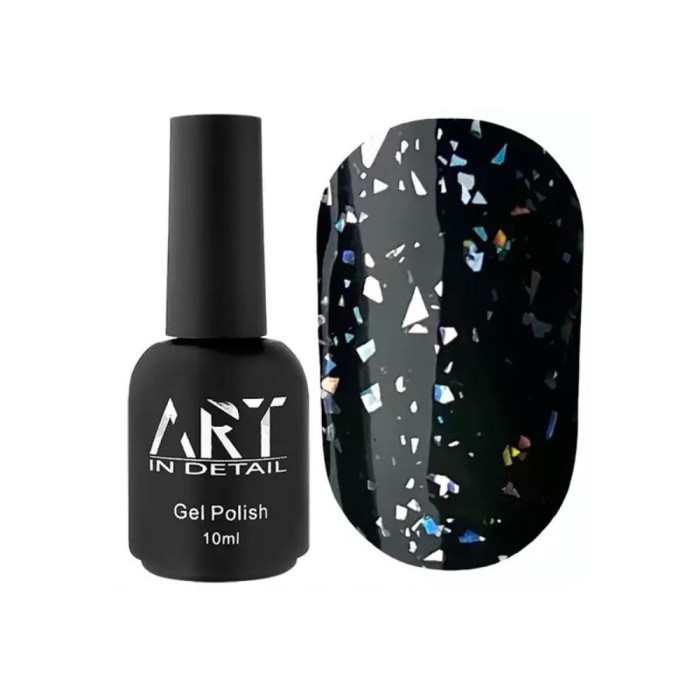ART Shell Top Holo - закріплювач для гель-лаку з голограмними пластівцями, 10 мл