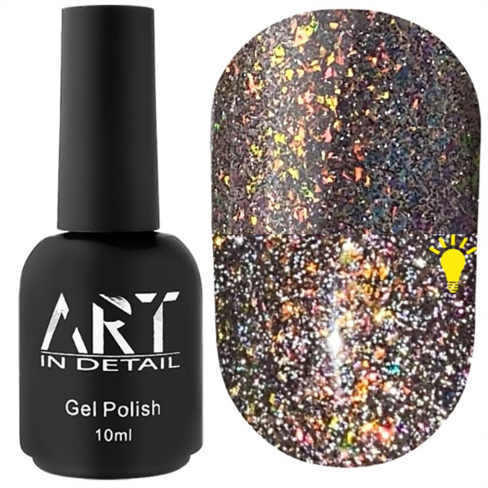 Гель-лак светоотражающий ART Magic Flash №MG002, золото, 10 мл