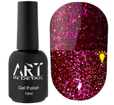 Гель-лак светоотражающий ART Magic Flash №MG007, рубиновый, 10 мл