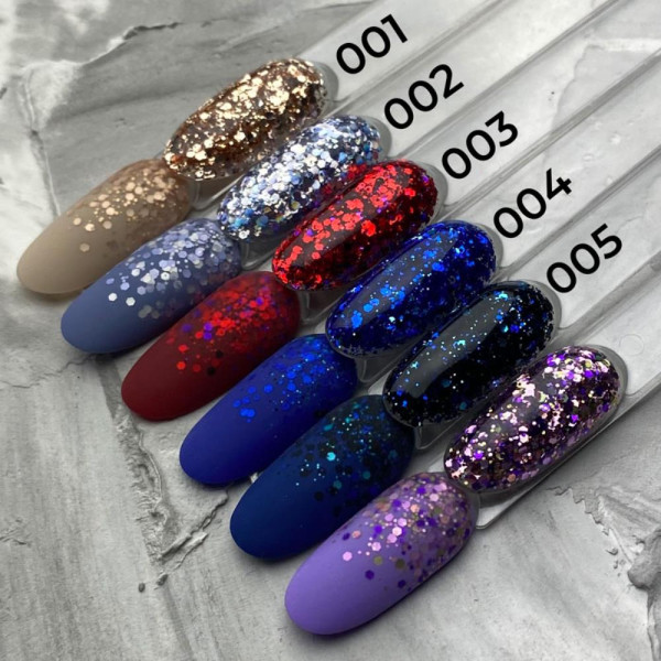 ART Mermaid Glitter Gel №001 - гель с блестками, 5 мл