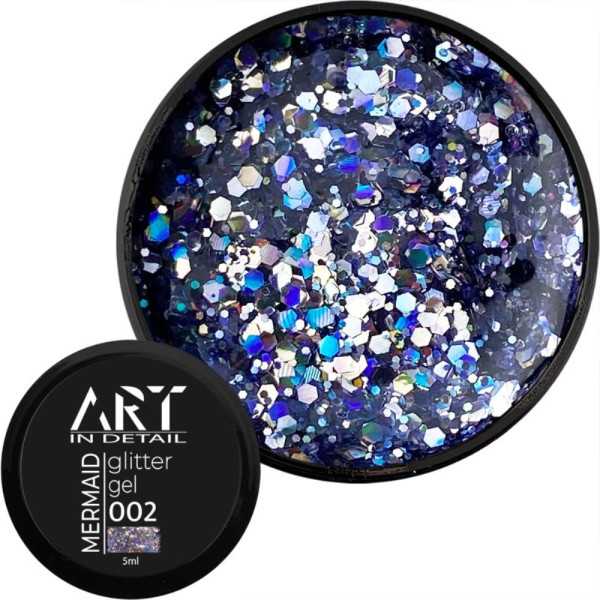 ART Mermaid Glitter Gel №002 - гель з блискітками, 5 мл