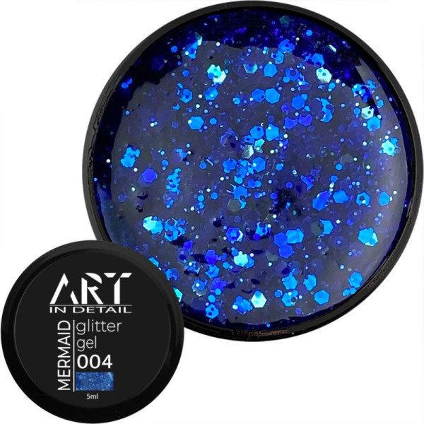 ART Mermaid Glitter Gel №004 - гель с блестками, 5 мл