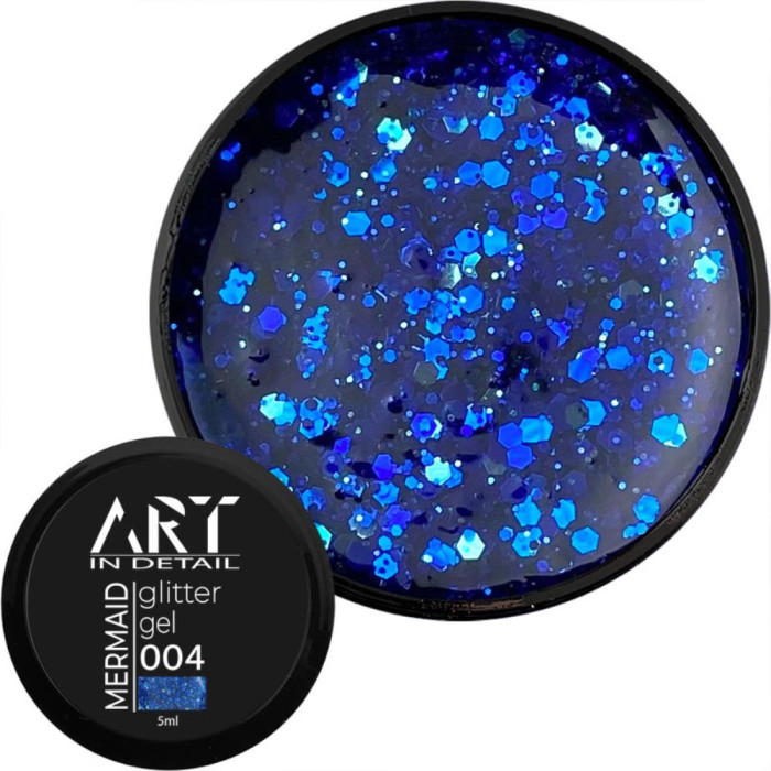 ART Mermaid Glitter Gel №004 - гель с блестками, 5 мл