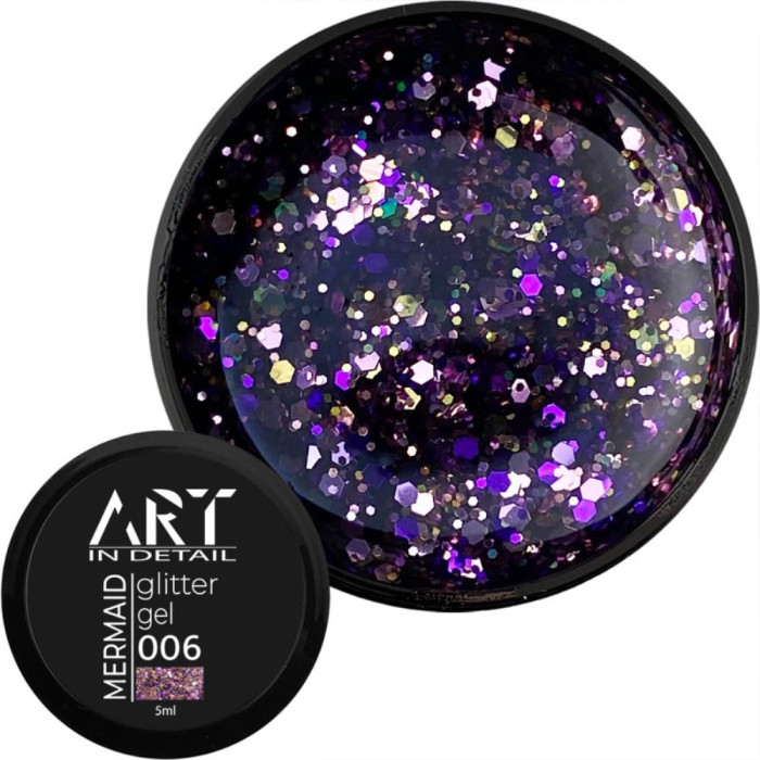 ART Mermaid Glitter Gel №006 - гель с блестками, 5 мл