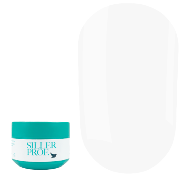 Siller UV/LED One Phase Wonder Gel № 08 Pure White - однофазний гель, що моделює, 30 мл