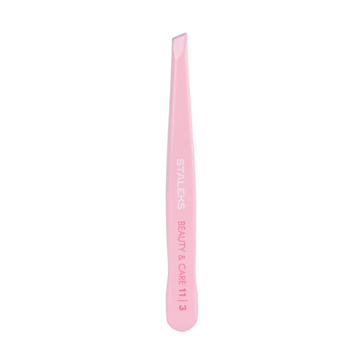 Пінцет для брів Staleks Beauty & Care 11 Type 3 (широкі скошені краї)