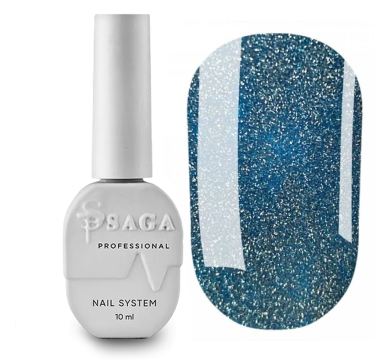 Гель-лак светоотражающий SAGA Professional Fiery Gel №08, лазурный ,10 мл