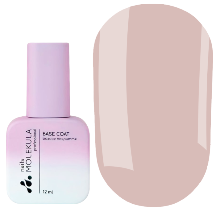 База камуфлирующая Molekula Base Coat Nude Coffe Cream ML1242, кофейный крем, 12 мл