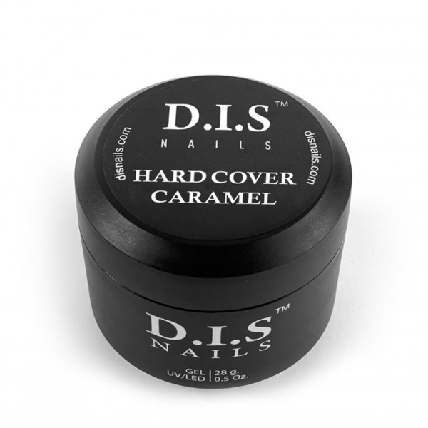 DIS Nails Hard Cover Caramel - камуфлирующий твердый гель, карамель, 28 г