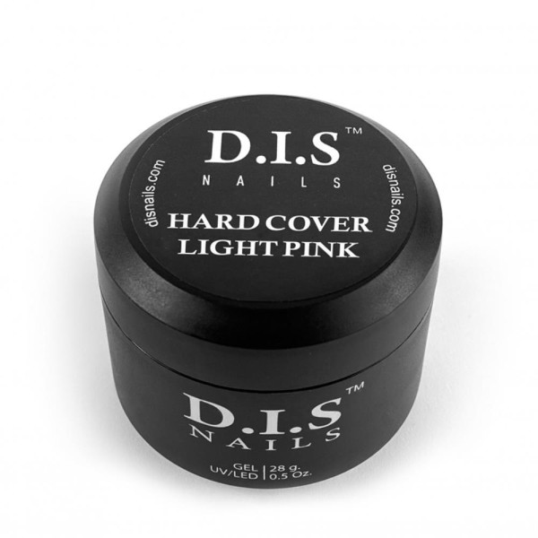 DIS Nails Hard Light Pink - твердий камуфлюючий гель, світло-рожевий, 28 г
