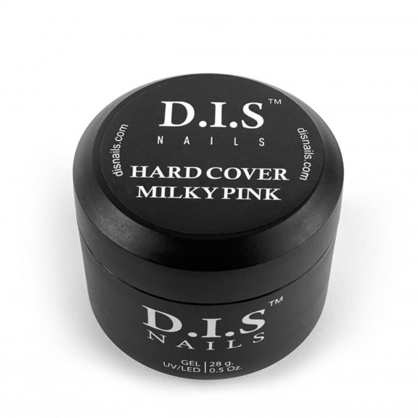 DIS Nails Hard Milky Pink - твердий камуфлюючий гель, молочно-рожевий, 28 г