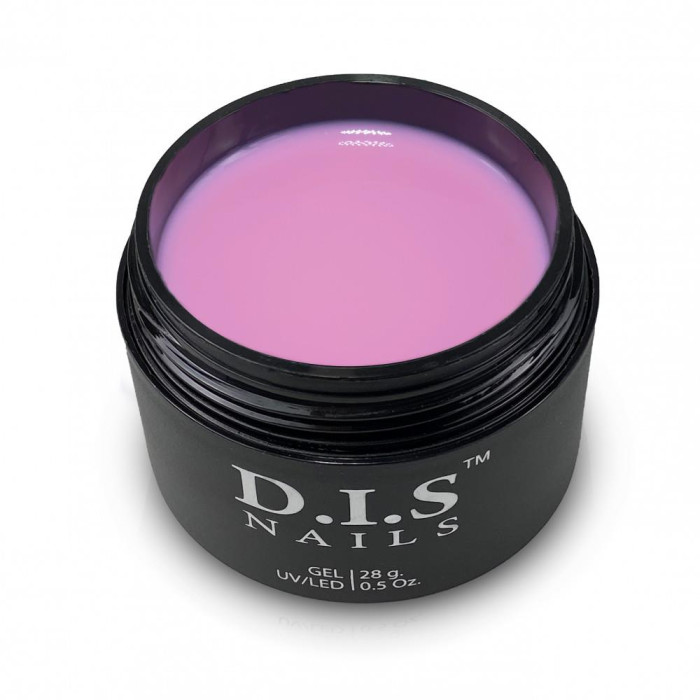 DIS Nails Hard Hot Pink - камуфлирующий твердый гель, ярко-розовый, 28 г