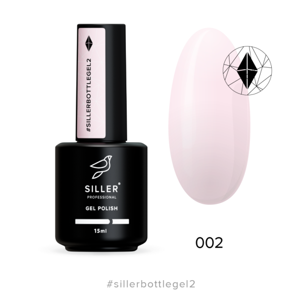 Siller Bottle Gel №02 - гель для нарощування, ніжно-рожевий, 15 мл