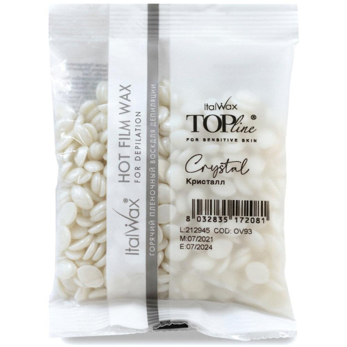 ItalWax Top Line "Crystal" - віск для депіляції гранульований "Кристал", 100 г