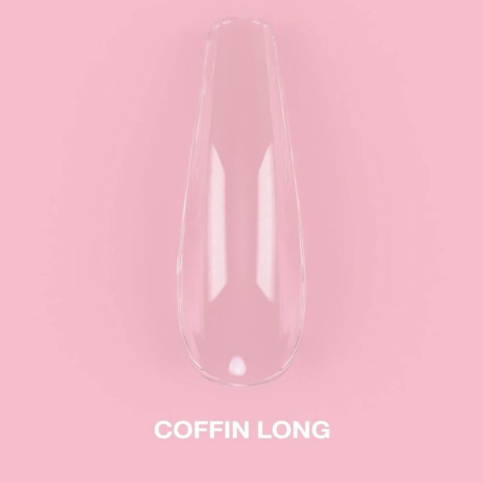 Гелевые типсы для наращивания LUNA Coffin Long - 500 шт.