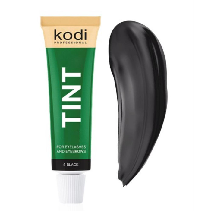 Kodi Tint For Eyelashes And Eyebrows, 4 Black - фарба для брів та вій, чорна, 15 мл