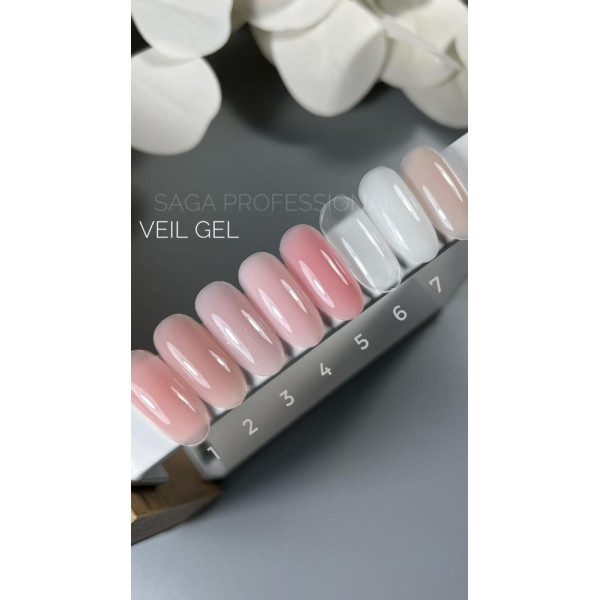 SAGA Professional Builder Gel Veil № 06 Clear - гель для наращиванния, прозрачный, 30 мл