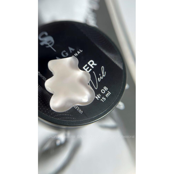 SAGA Professional Builder Gel Veil № 08 - гель для наращиванния, бежевый, 30 мл