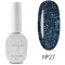 Гель-лак світловідбивний SAGA Professional Fiery Gel №27, темно-синій, 10 мл