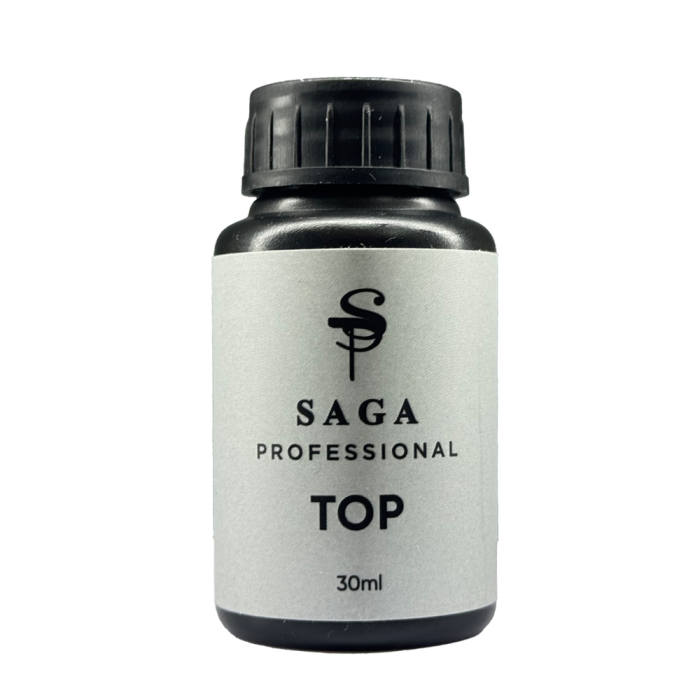 SAGA Professional Top Titanium - топ без липкого слоя, без УФ фильтров для гель-лака, 30 мл