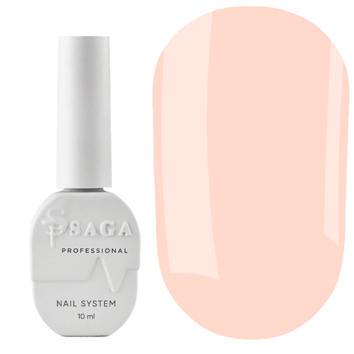 SAGA Professional Top Powder - топ пудровий, прозоро-рожевий для гель-лаку, 10 мл