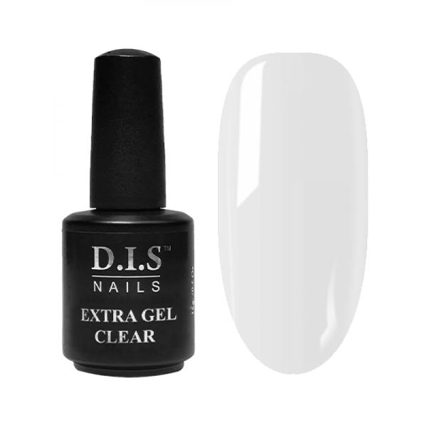 DIS Nails Extra Clear Gel - твердий гель, прозорий, 15 мл