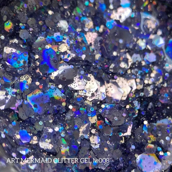 ART Mermaid Glitter Gel №008 - гель с блестками, 5 мл