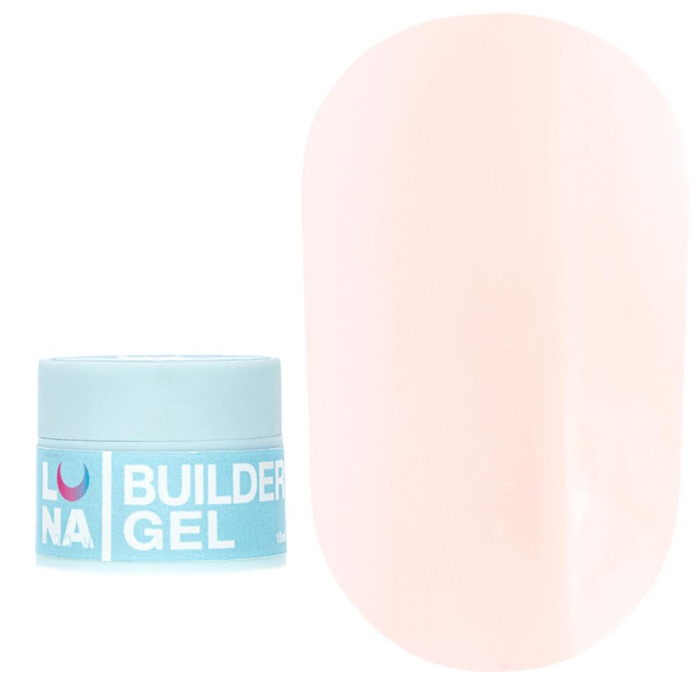 LUNA Gelly Jelly №6 - гель-желе для нарощування, реставрації квадрата, ніжно-ліловий, 15 мл