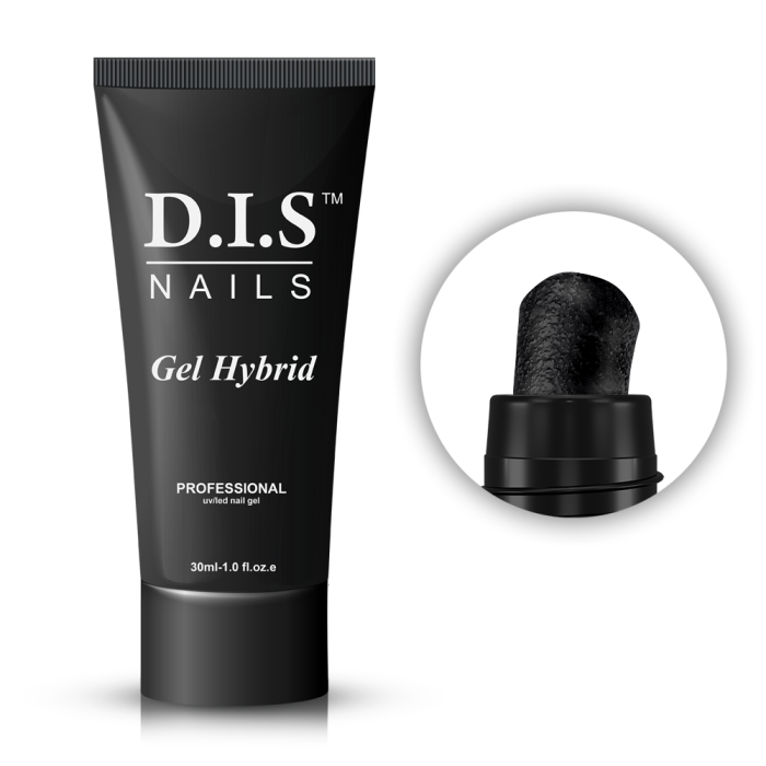 DIS Gel Hybrid - акрил-гель № 13, чорний, 30 мл