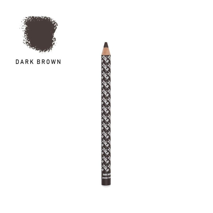 ZOLA Powder Brow Pencil - олівець для брів пудровий (Dark Brown)