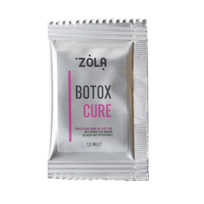 ZOLA Botox Cure - ботокс для брів і вій у саше 1,5 мл, 1 шт.