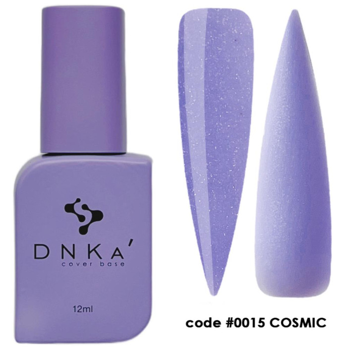 База камуфлююча DNKa Cover Base №0015 Cosmic, волошкова з шиммером, 12 мл