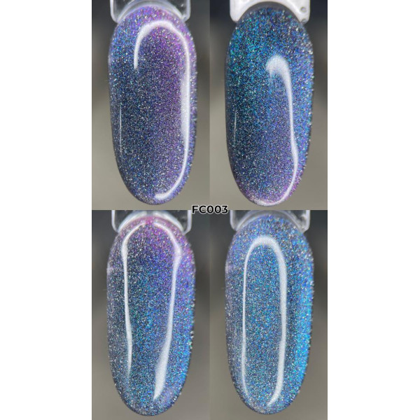 Гель-лак світловідбивний ART Flash Cat Chameleon №FC003, сливово-синій, 6 мл