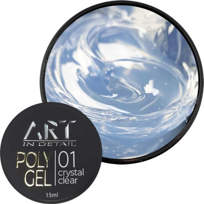 ART POLYGEL №01 Crystal Clear - полігель, 15 мл