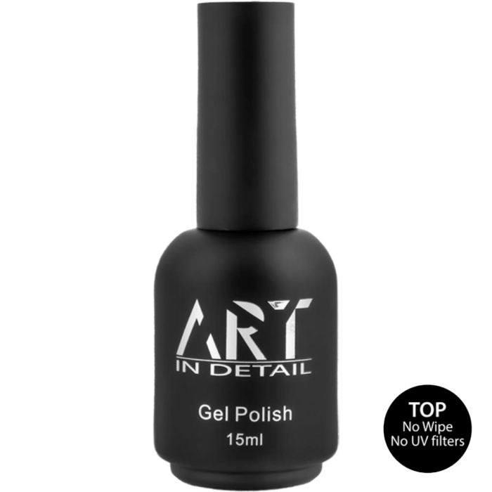 ART Top No Wipe No UV Filters - топ без липкого шару, БЕЗ УФ-фільтрів, 15 мл