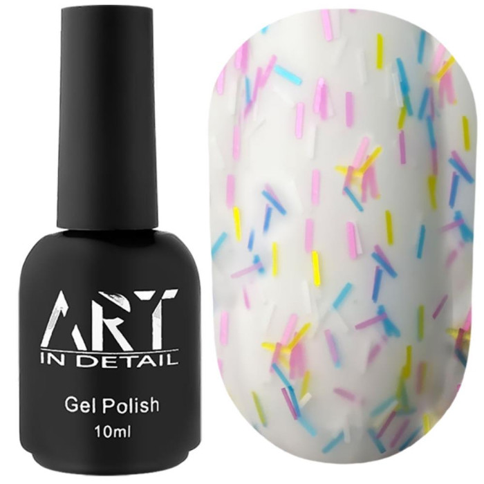 ART Top Cake Pops Matte - матовий топ із кольоровою посипкою без липкого шару, 10 мл