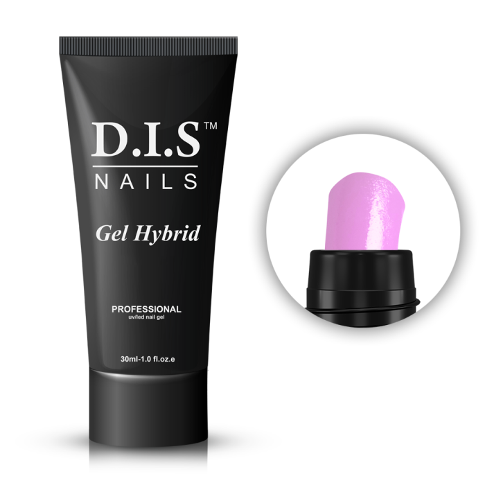 DIS Gel Hybrid - акрил-гель № 24, яскраво-рожевий, 30 мл