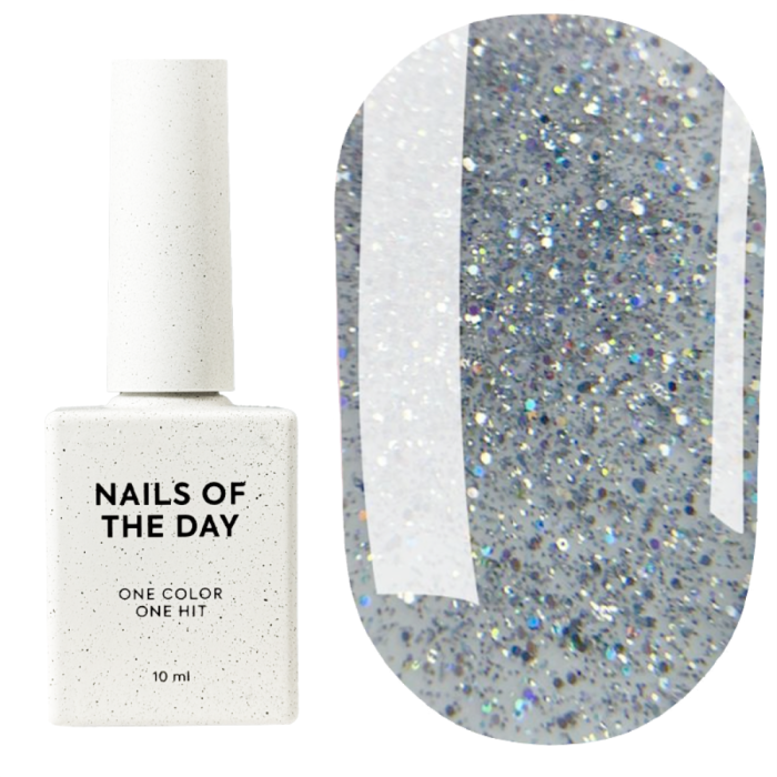 NAILSOFTHEDAY Top Reflective Holographic - світловідбивний топ, 10 мл