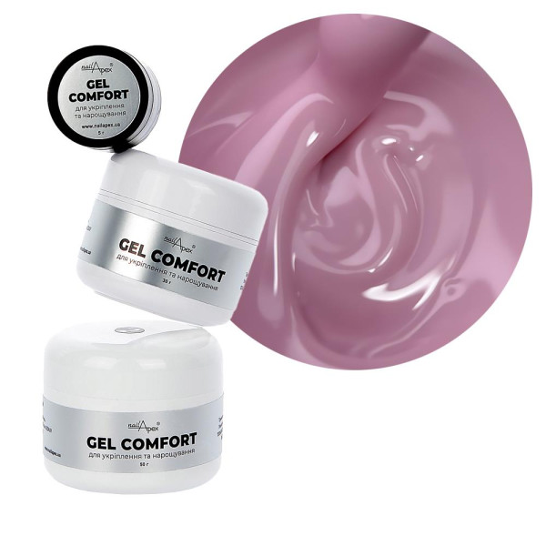 Nailapex Comfort Gel №08 - гель моделирующий без опила, розовый, 30 г