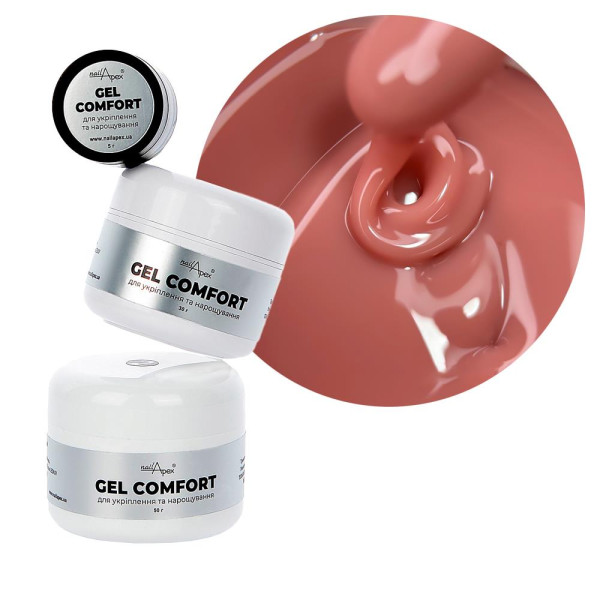 Nailapex Comfort Gel №02 - гель моделирующий без опила, теплый беж, 30 г