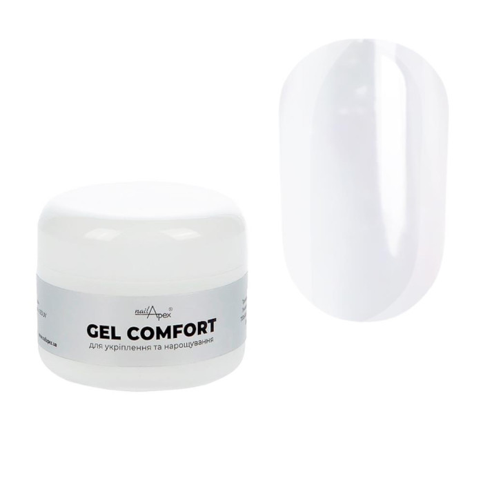Nailapex Comfort Gel №01 - гель моделирующий без опила, прозрачный, 30 г